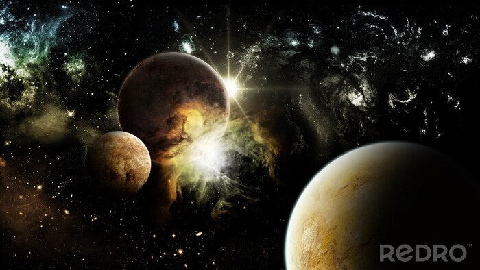 Fotobehang Het thema van de kosmos en ongewone nevels