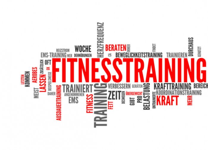 Fotobehang Het uitoefenen van (fitness, training, sport, wolk)