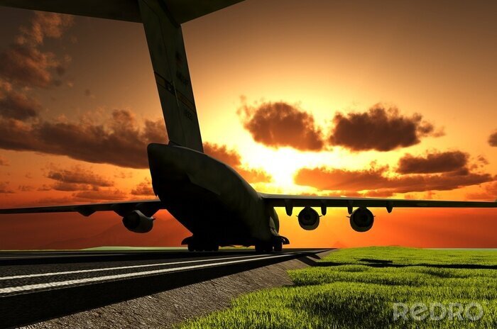 Fotobehang Het vliegtuig