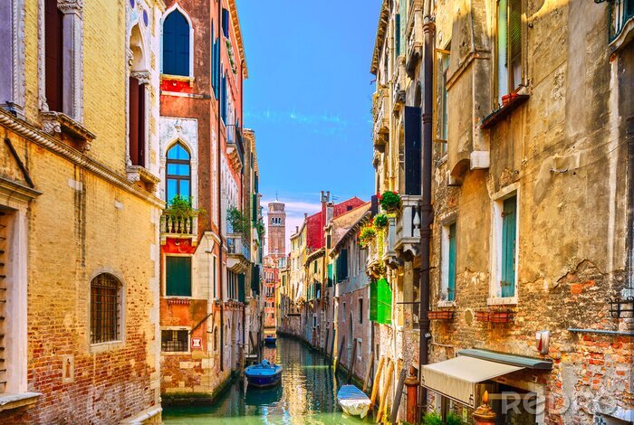 Fotobehang Het volle landschap van Venetië