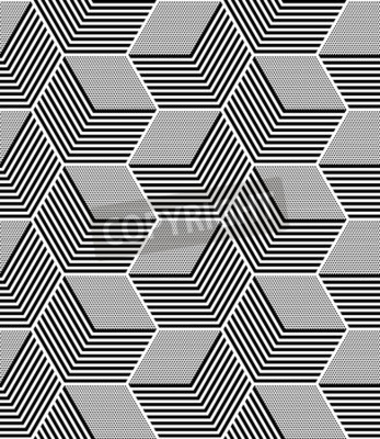 Fotobehang Hexagonaal patroon in 3D