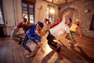 Fotobehang Hip-hop dansers