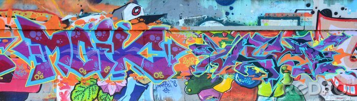 Fotobehang Hip-hop graffiti