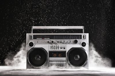 Fotobehang Hip-hop op de radio