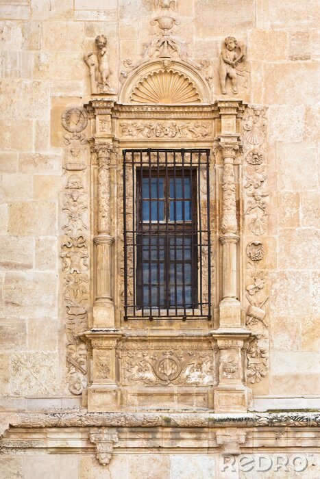Fotobehang Historisch raam in een huurhuis