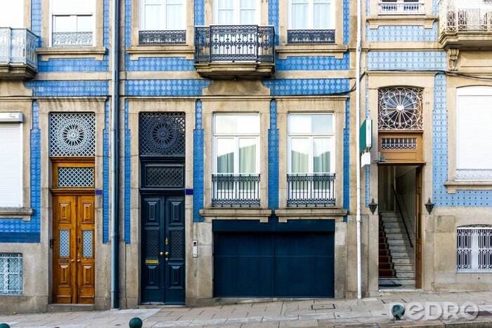 Fotobehang Historische huizen in Lissabon