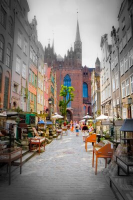 Fotobehang historische stad Gdansk