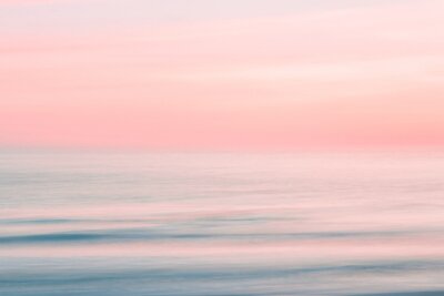 Fotobehang Horizon in pastelkleuren