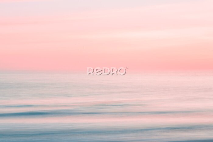 Fotobehang Horizon in pastelkleuren