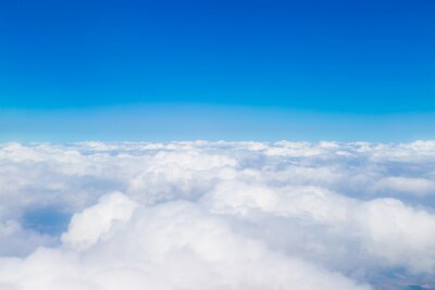 Fotobehang Horizon met wolken