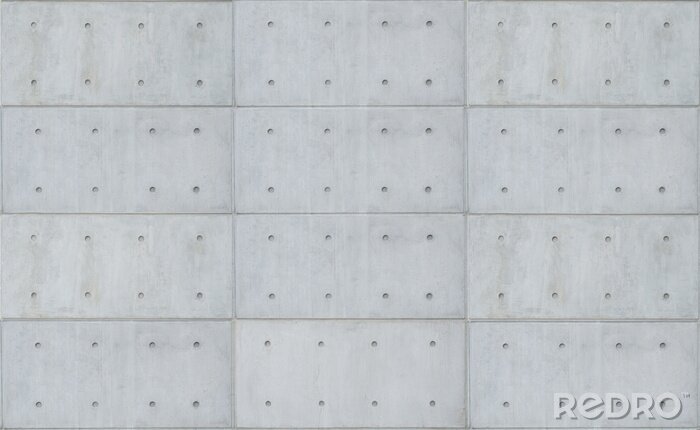 Fotobehang Horizontale grijze betonplaten