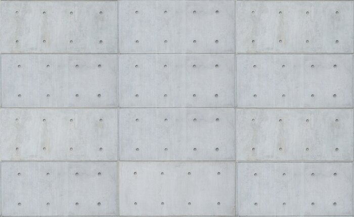 Fotobehang Horizontale grijze betonplaten