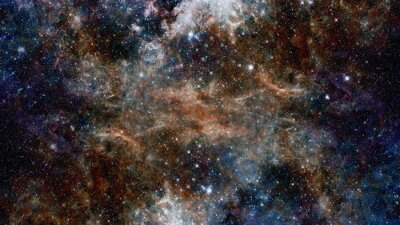 Fotobehang Hubble views galaxy and nebula. Elements of this image furnished by NASA