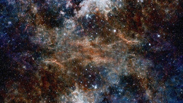 Fotobehang Hubble views galaxy and nebula. Elements of this image furnished by NASA