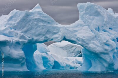Fotobehang IJsbergen in Antarctica