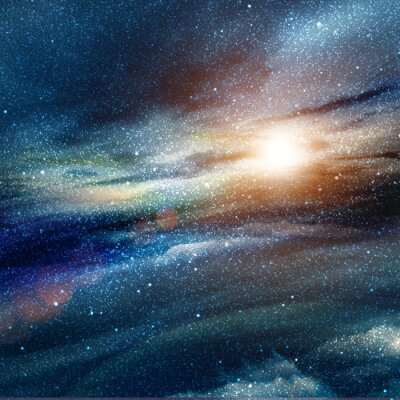 Fotobehang Illustratie van sterren in het melkwegstelsel