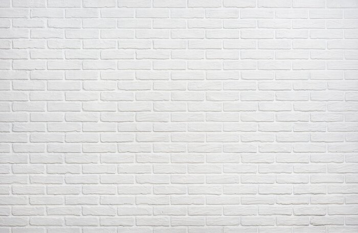 Fotobehang Imitatie van witte bakstenen