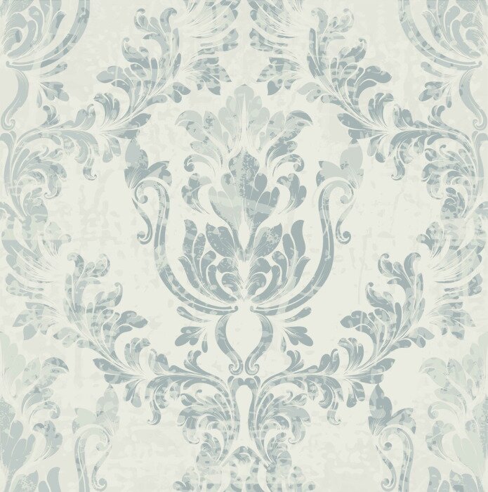 Fotobehang Imperial rococo pattern Vector versiering decor. Barokke achtergrondtexturen. Koninklijke victoriaanse trendy ontwerpen