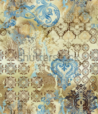 Fotobehang Indiase etnische patronen