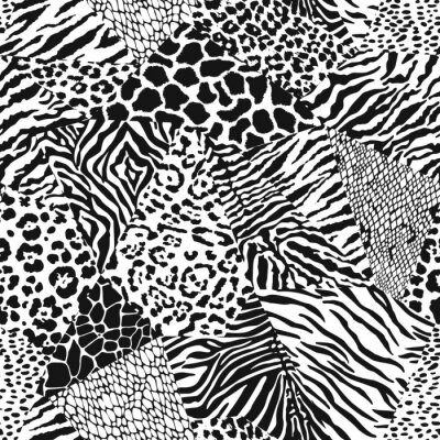 Ingeweven patroon zebra stippen en slang
