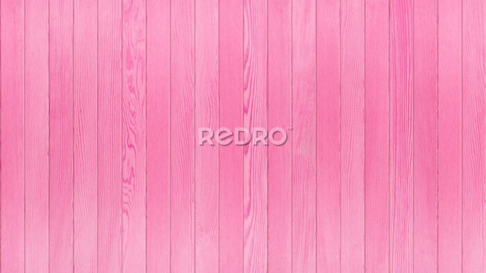 Fotobehang Intens roze planken