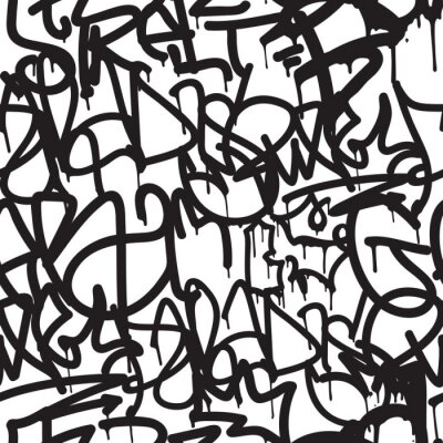 Fotobehang Jeugd graffiti abstractie