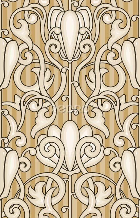Fotobehang Jugendstil ornament