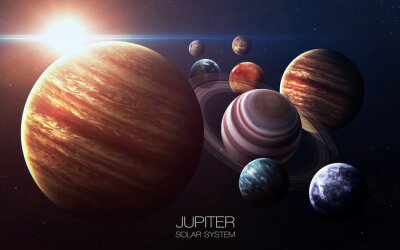 Fotobehang Jupiter in het zonnestelsel