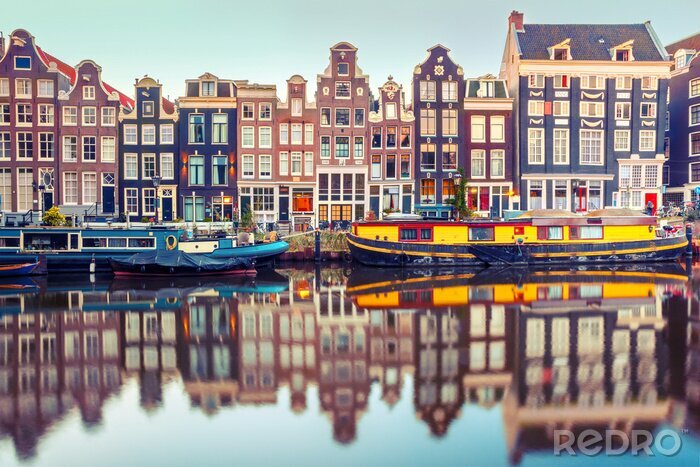 Fotobehang Karakteristieke huizen in Nederland