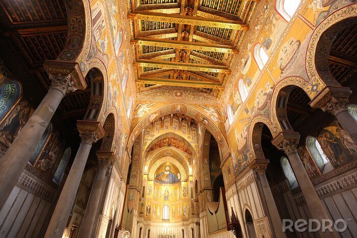 Fotobehang Kathedraal van Monreale in Palermo