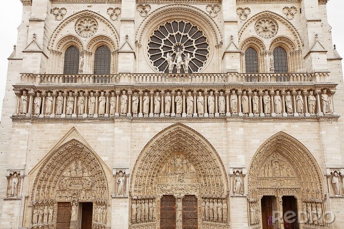 Fotobehang Kathedraal van Notre Dame in Parijs