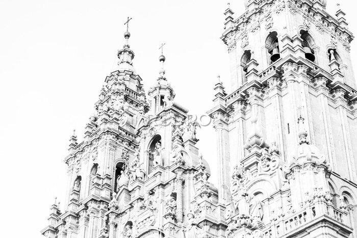 Fotobehang Kathedraal van Santiago de Compostela