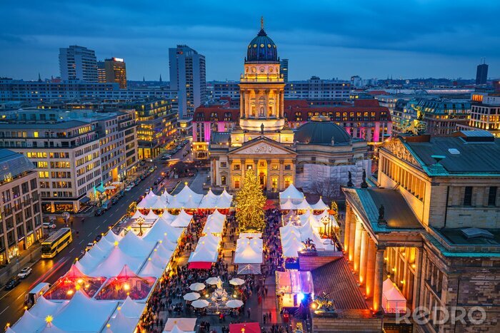 Fotobehang Kerstmarkt in Berlijn