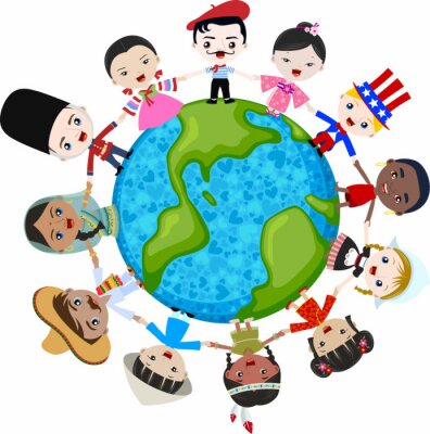 Kinderen uit verschillende delen van de wereld