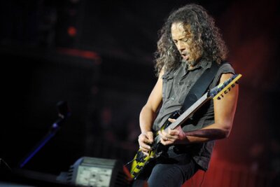 Fotobehang Kirk Hammett, gitarist van Metallica