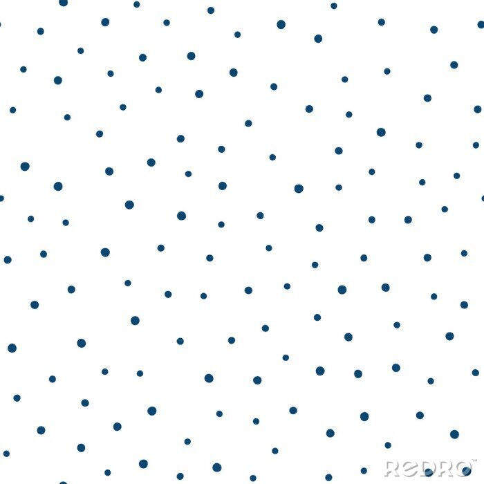 Fotobehang Kleine donkerblauwe stippen op een witte achtergrond