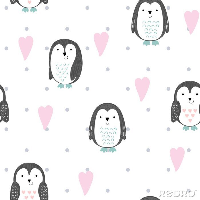 Fotobehang Kleine pinguïns