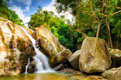 Fotobehang Kleine waterval in Thailand
