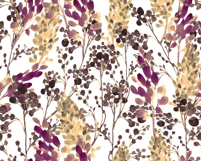 Fotobehang Kleuren van struikgewas in de herfst