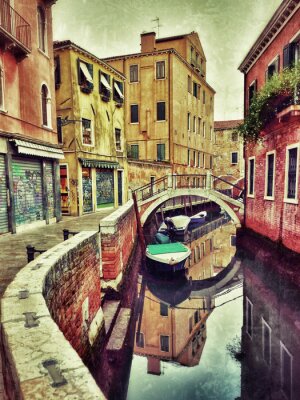 Fotobehang Kleurrijk Venetiaans landschap