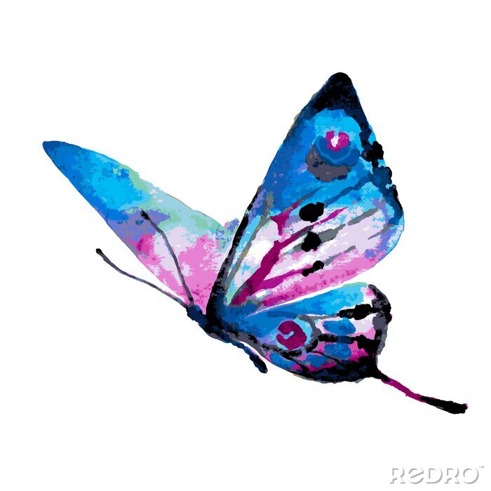 Fotobehang Kleurrijk vlindermotief