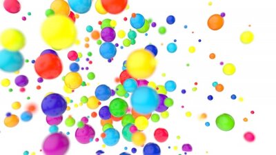 Fotobehang Kleurrijke abstracte ballen