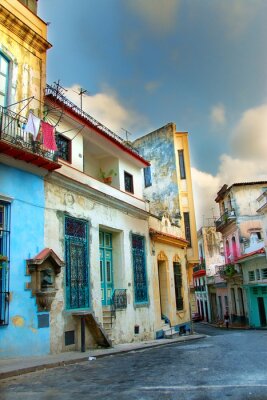 Fotobehang Kleurrijke Havana gebouwen