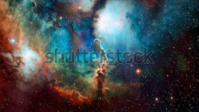 Fotobehang Kleurrijke ruimte in fotografie