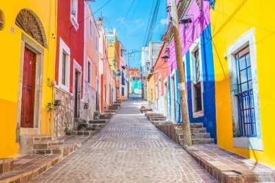 Fotobehang Kleurrijke straten in de stad