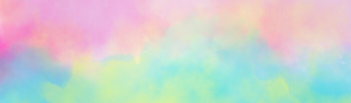 Fotobehang Kleurrijke wolken voor kinderen