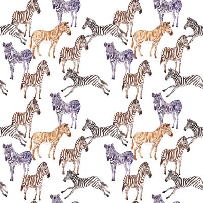 Fotobehang Kleurrijke zebrastrepen
