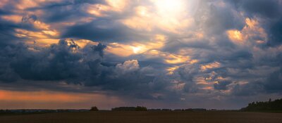 Fotobehang Klimaatpatroon met wolken