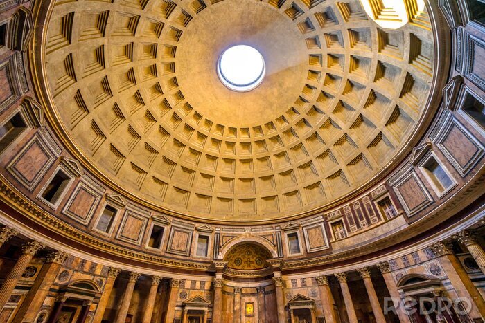 Fotobehang Koepel van het Pantheon in Rome