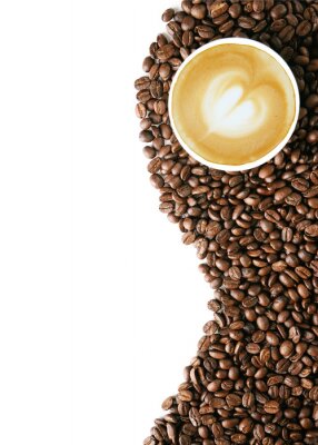 Koffie- en bonenpatroon